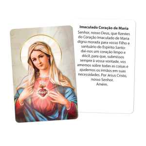 SA-027 - Santinho Imaculado Coração de Maria