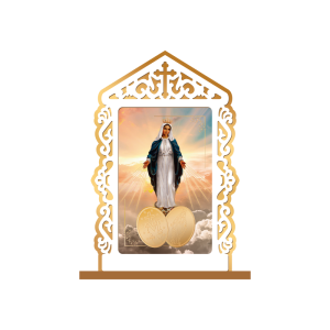 OM-014 - Oratório de mesa Nossa Senhora das Graças