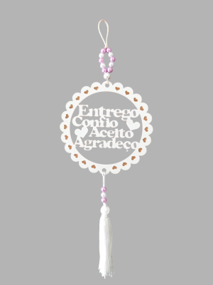 AF-003 - Adorno Frase Entrego confio aceito agradeço