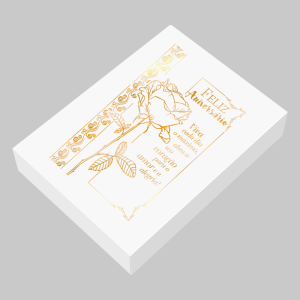 TC-002 - Caixa Presente de Papel com Hotstamp - Feliz Aniversário TC-002 - Caixa Presente de Papel com Hotstamp - Feliz Aniversário
