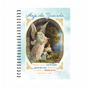 CP-037 - Caderno Capa Dura Anjo da Guarda