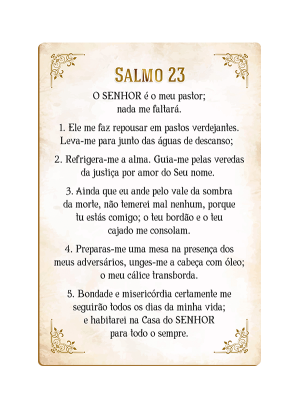 PDF-003 - Placa Decorativa Salmo 23