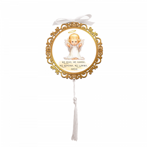 AC-009 - Adorno Carinhoso de Anjo Dourado