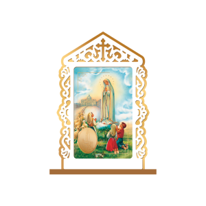OM-010 - Oratório de mesa Nossa Senhora de Fátima