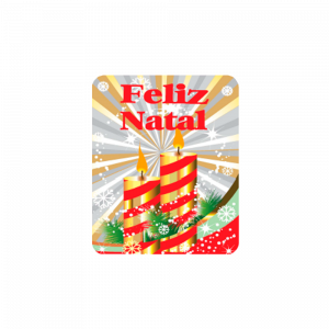 APN-002 - Etiqueta Decorativa - Feliz Natal