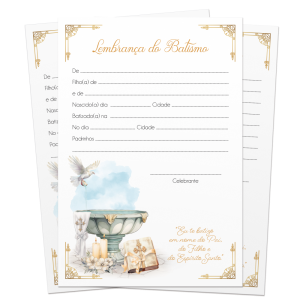 LB-073 - Lembrança de Batismo