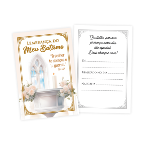 LP-005 - Lembrancinha de Batismo - 100 unidades LP-005 - Lembrancinha de Batismo - 100 unidades