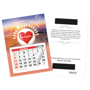 PCL-007 - Calendário Postal c/ refil e imã, para dizimistas