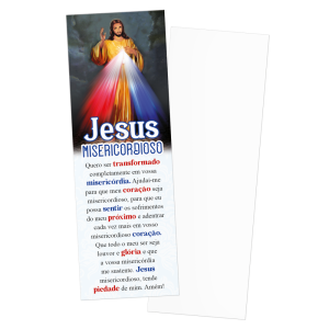 MP-004 - Marca Página - Jesus Misericordioso - 50 unidades MP-004 - Marca Página - Jesus Misericordioso - 50 unidades