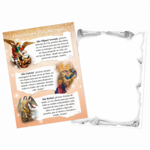 PR-009 - Postal Orações aos Três Arcanjos PR-009 - Postal Orações aos Três Arcanjos