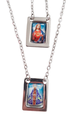 EI-009 - Escapulário Aparecida Colorido EI-009 - Escapulário Aparecida Colorido