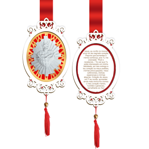 ES-004 - Escapulário de Porta Sagrado Coração de Jesus