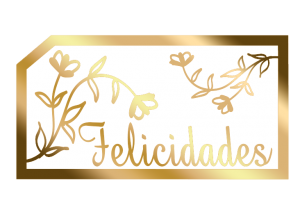AP-003 - Etiqueta Decorativa - Felicidades