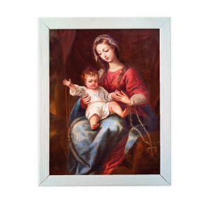 QTM-006 - Quadro de tecido M - Maria Mãe de Jesus