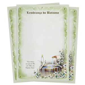 LS-030 - Lembrança de Batismo - Sem texto