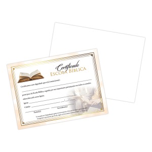 CEP-030 - Certificado Escola da Bíblia CEP-030 - Certificado Escola da Bíblia