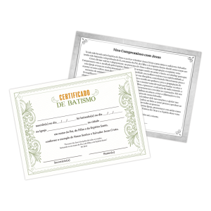CEP-023 - Certificado de Batismo