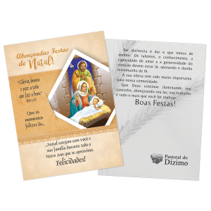 ND-008 - Postal Natal Dizimista - Abençoadas festas de Natal