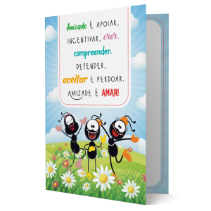 CBPD-008 - Cartão Smilinguido Amizade é Apoiar... CBPD-008 - Cartão Smilinguido Amizade é Apoiar...
