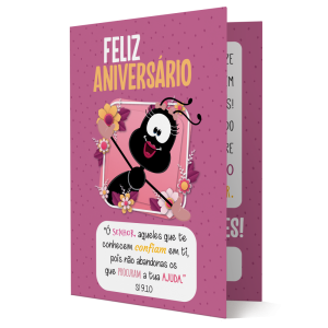 CBM-003 - Cartão Smilinguido Feliz Aniversário CBM-003 - Cartão Smilinguido Feliz Aniversário
