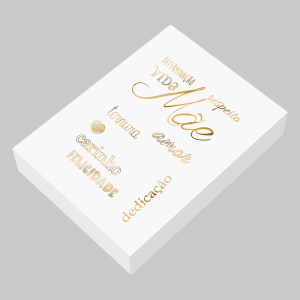 TC-025 - Caixa Presente de Papel com Hotstamp - Mãe!