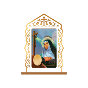 OM-017 - Oratório de mesa Santa Rita de Cássia