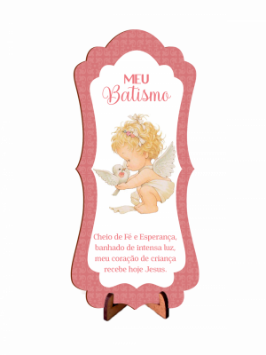 TD-020 - Tag Decorativa em MDF - Batismo TD-020 - Tag Decorativa em MDF - Batismo