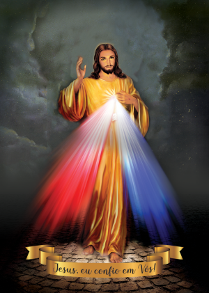 PA4-010 - Pôster Jesus Misericordioso - 10 unidades PA4-010 - Pôster Jesus Misericordioso - 10 unidades