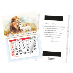 PCL-013 - Calendário Postal c/ refil e imã O Senhor... PCL-013 - Calendário Postal c/ refil e imã O Senhor...