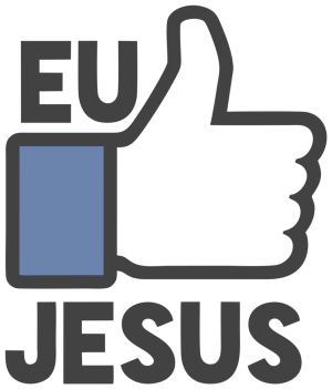 CBAM-012 - Adesivo Eu curto Jesus Médio