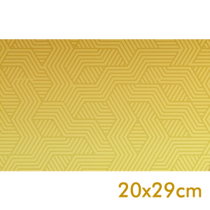 SP-044 - Saco de Presente - 20x29cm - Zigzag dourado - Aveludado - 50 unidades