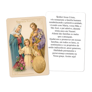 SH-004 - Santinho Hotstamp Sagrada Família SH-004 - Santinho Hotstamp Sagrada Família