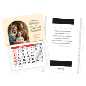 PCL-011 - Calendário Postal Sagrada Família c/ refil e imã PCL-011 - Calendário Postal Sagrada Família c/ refil e imã