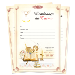 LB-021 - Lembrança de Crisma LB-021 - Lembrança de Crisma