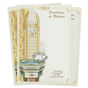 LS-062 - Lembrança de Batismo - Sem texto