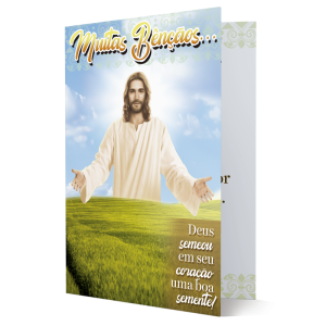 D-014 - Cartão Dizimista Deus semeou em seu coração uma boa semente