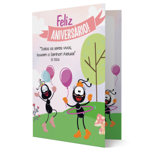 CBPD-006 - Cartão Smilinguido Feliz Aniversário CBPD-006 - Cartão Smilinguido Feliz Aniversário