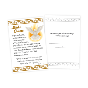 LP-016 - Lembrancinha de Crisma  - 100 unidades