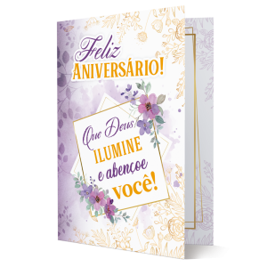M-012 - Cartão Feliz Aniversário M-012 - Cartão Feliz Aniversário