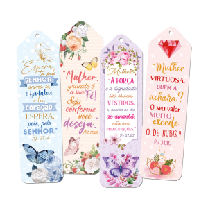 KMP-154 - Kit Marca Página Mulheres Virtuosas KMP-154 - Kit Marca Página Mulheres Virtuosas