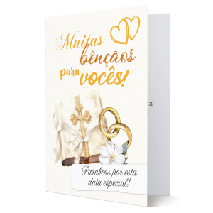 D-012 - Cartão Dizimista Muitas Bênçãos para vocês