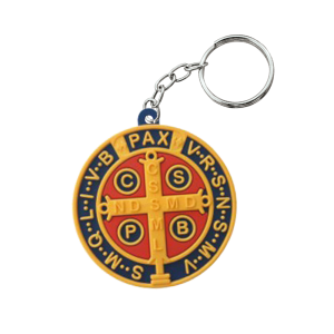 CHE-017 - Chaveiro Emborrachado Medalha De São Bento