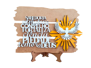 PF-010 - Quadro de Mesa 7 dons do Espírito Santo PF-010 - Quadro de Mesa 7 dons do Espírito Santo