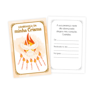 LP-015 - Lembrancinha de Crisma  - 100 unidades