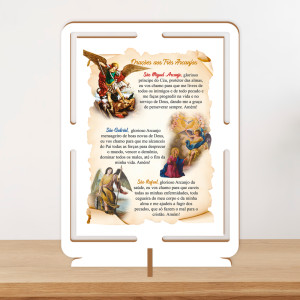 QPR-009 - Quadro Oração aos Três Arcanjos
