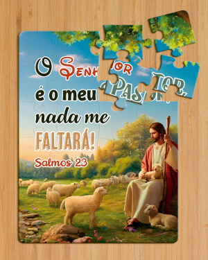 JB-003 - Quebra-Cabeça O Senhor é meu Pastor e nada me faltará