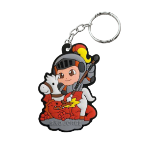 CHE-006 - Chaveiro Emborrachado São Jorge