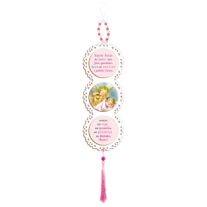 AM-008 - Adorno Santo Anjo Rosa