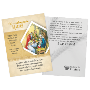 ND-007 - Postal Natal Dizimista - Feliz e abençoado Natal