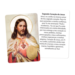 Santinho Hotstamp Sagrado Coração de Jesus - SH-026